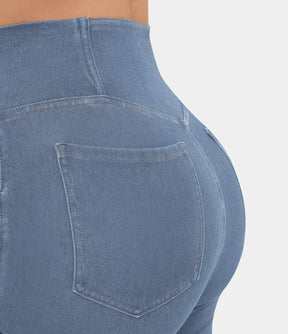 Calça jeans Best de cintura alta cruzada [ÚLTIMO DIA DE VENDA 🔥] + Frete grátis para todo o Brasil