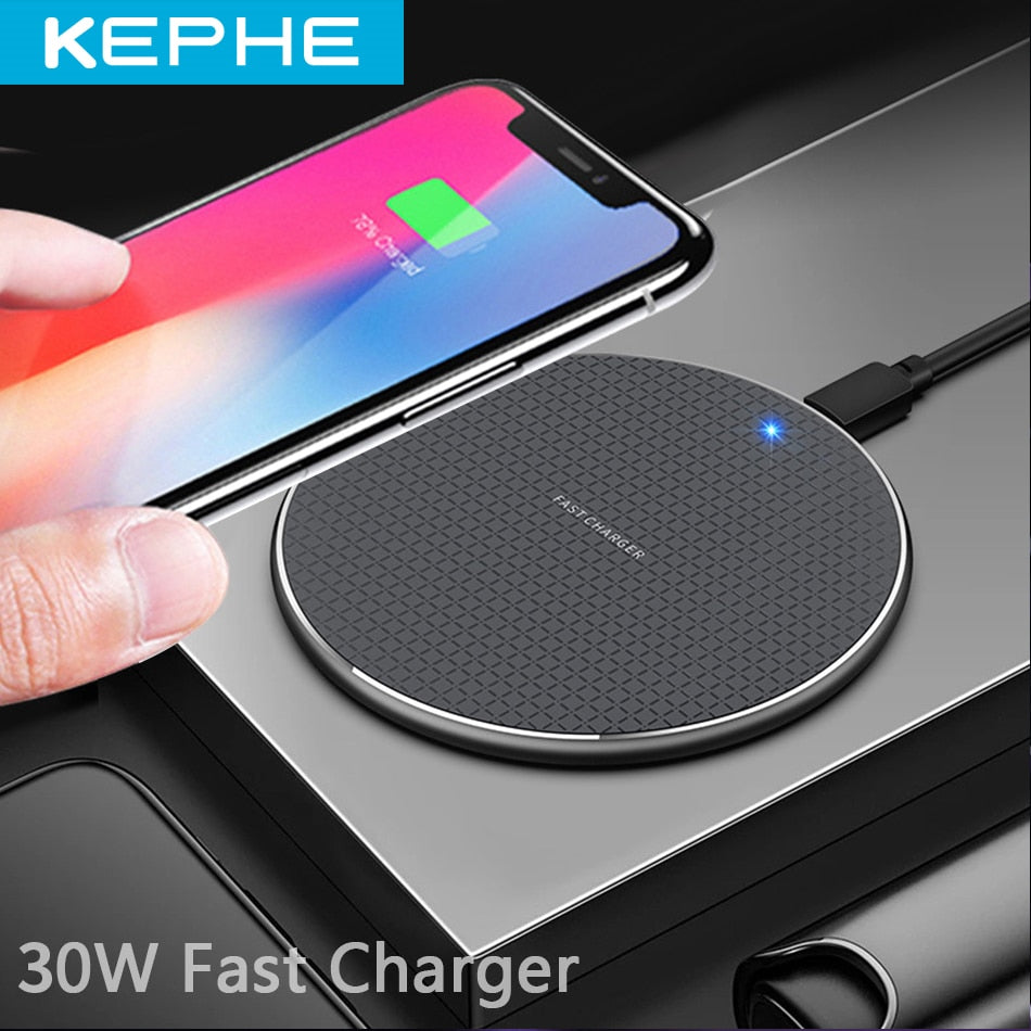 Carregador Sem Fio KEPHE 30W Wireless Ultra Rápido - Best Hyper